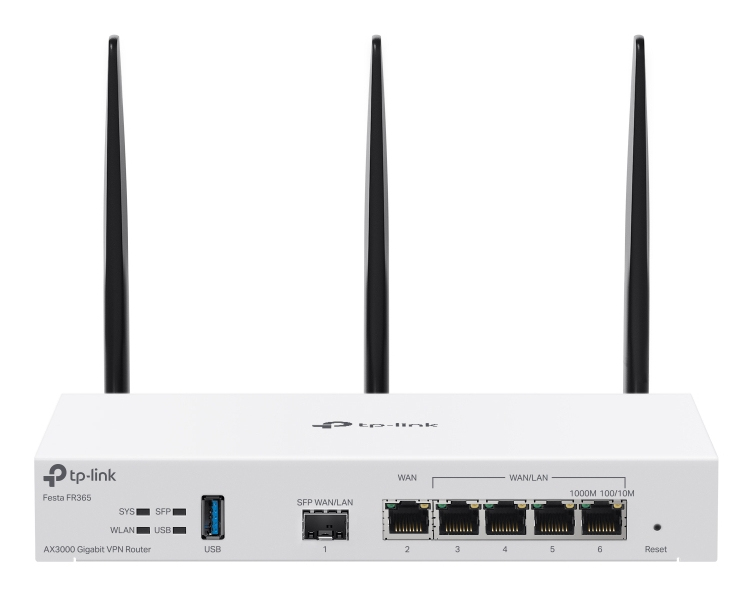TP-Link FESTA FR365 WLAN-Router Gigabit Ethernet Dual-band (2.4GHz + 5GHz or 2.4GHz + 6GHz) Weiß