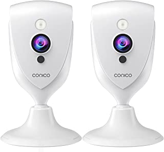 Conico WLAN IP Camera 1080p Resolution 2 Way Audio Night Vision Motion Detector