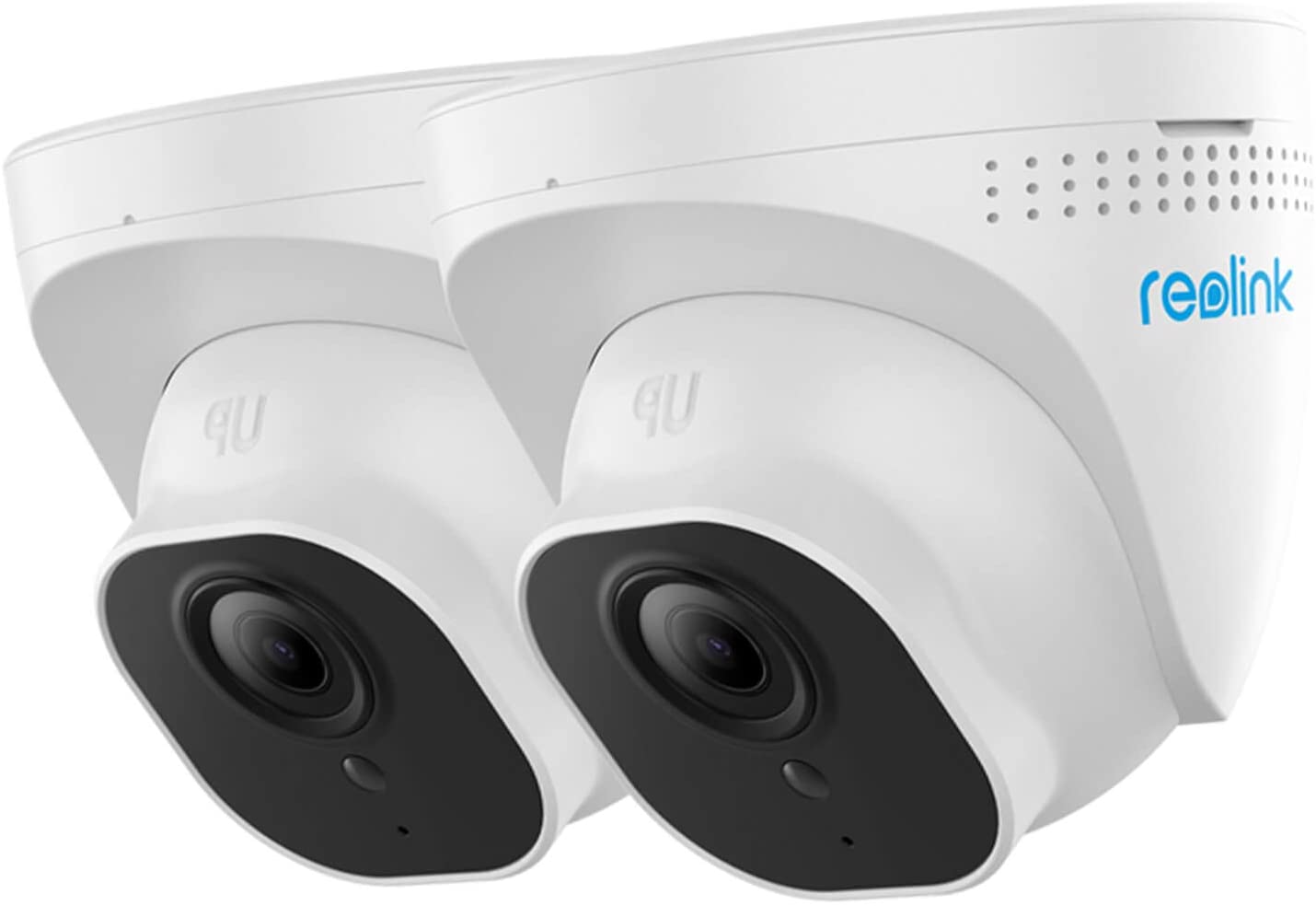 Reolink 2 Pieces 5MP Outdoor Poe Dome Camera Audio Support and Micro SD Card Slot, IP66 Waterproof Outdoor IP Camera and Motion Detection, 30m IR Night Vision, RLC-520-5MP