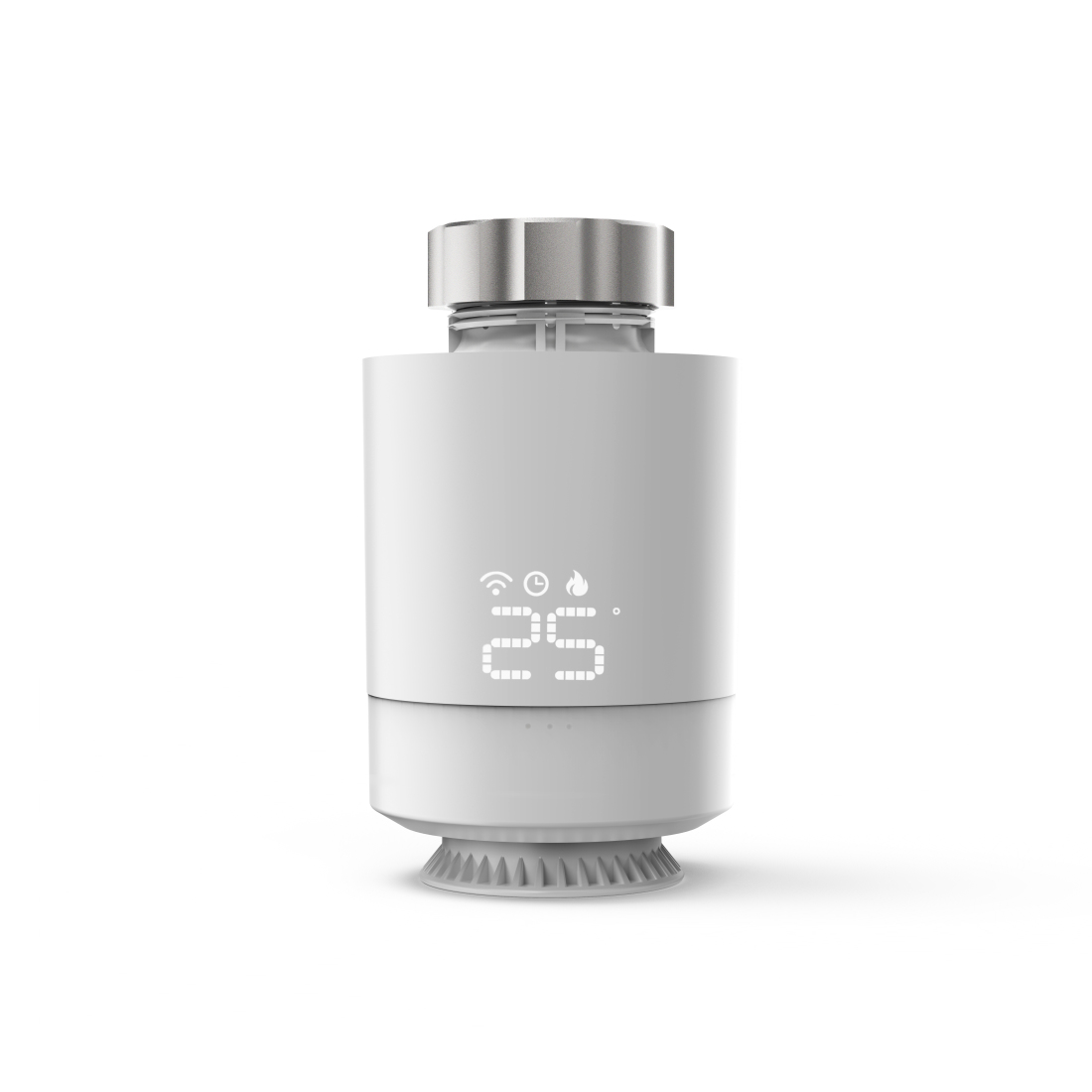 Hama Smartes Heizkörperthermostat, (erweiterbare Heizungssteuerung WLAN, Heizungsregler für alle Ventile, programmierbarer Heizungsthermostat, individuell heizen per App u. Energie sparen) Erweiterbares Heizkörperthermostat Single