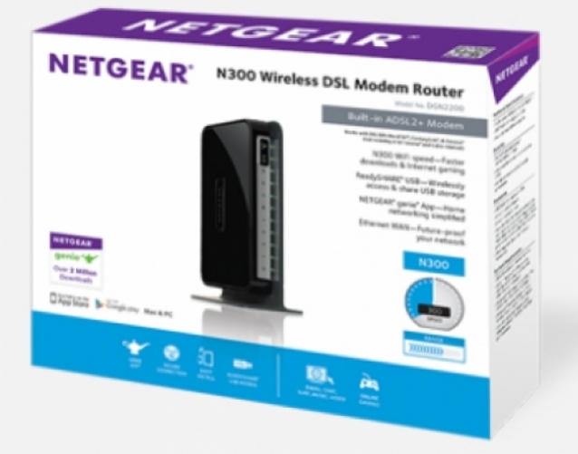 NETGEAR Wireless N300 WLAN HUB 2,4 GHz 4 Port HUB  USB-Port