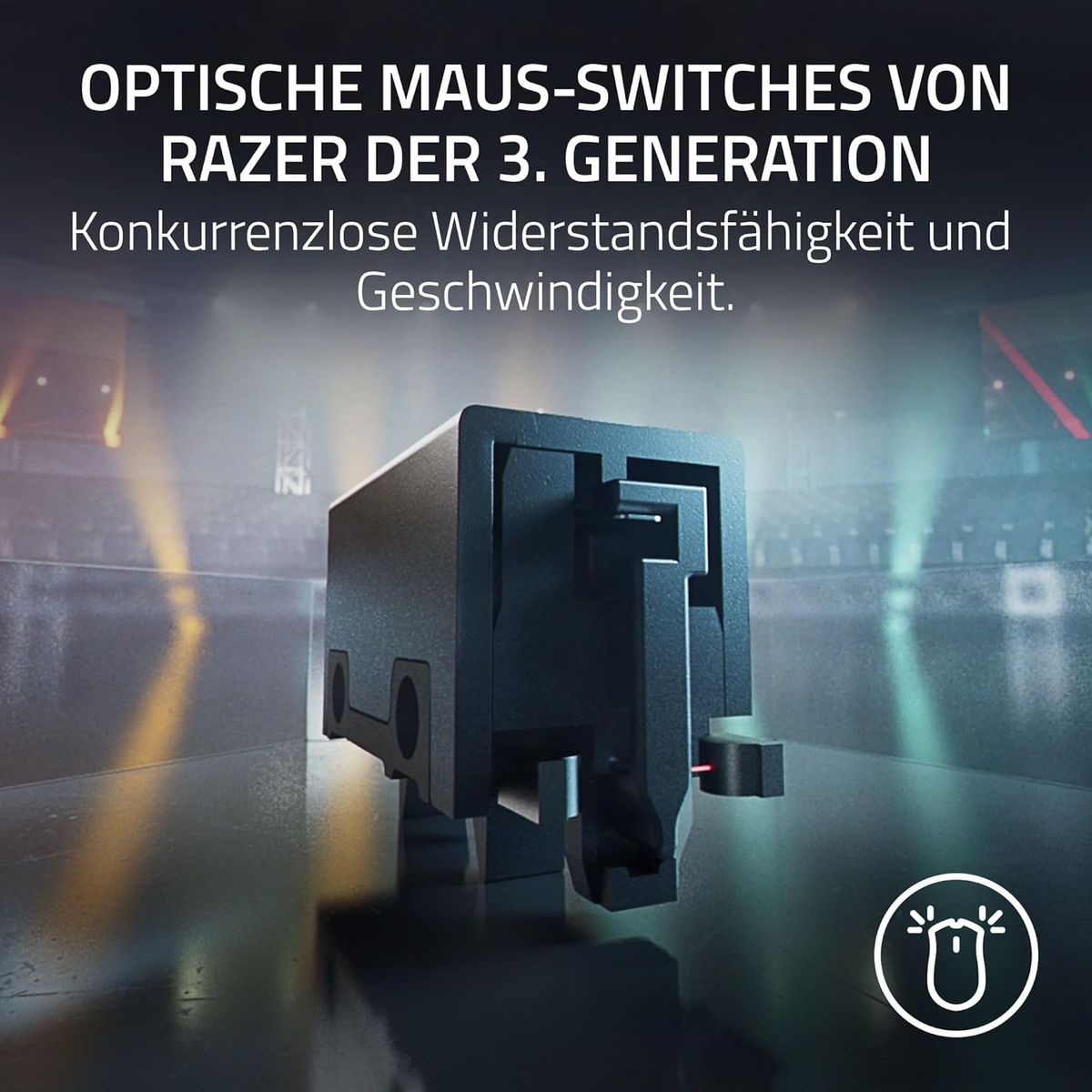 Razer DeathAdder V3 HyperSpeed - Ultra leichte kabellose ergonomische E-Sport Gaming-Maus mit 26K DPI (55g leicht, Soft-Touch-Beschichtung, 100 Stunden Laufzeit, HyperSpeed mit 8K Hz) Schwarz