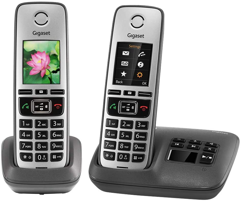 Gigaset Family A Duo Premium schnurloses Telefon Anrufbeantworter 2 Mobilgeräte