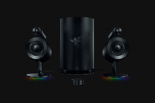 Razer Nommo Pro Gaming Speaker 2.1 Surround-Sound System BT USB 3.5mm Optical Multi-Plattform Black EU