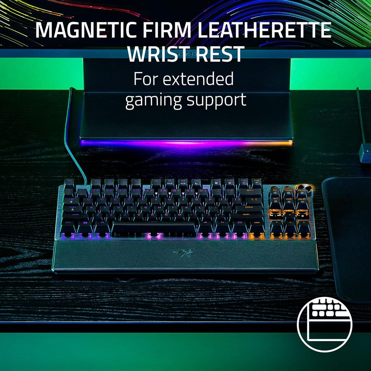 Razer Huntsman V3 Pro TKL Gaming Keyboard Media Buttons Analog Optical Switches Chroma RGB UK Layout QWERTY