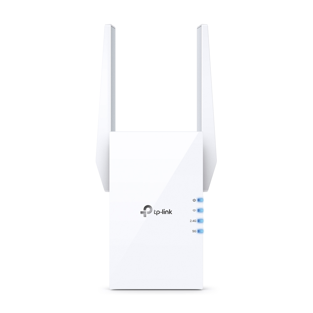 TP-Link RE505X V2.0 AX1500 Dualband-WLAN-Repeater, Wi‑Fi 6 (802.11ax), OneMesh, Gigabit LAN, Weiß, EU
