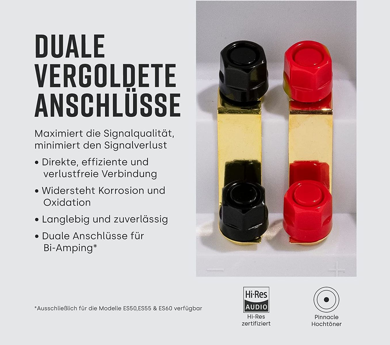 Polk Audio Signature Elite ES50 hochauflösender HiFi Standlautsprecher fürs Heimkino, Hi-Res zertifiziert, kompatibel mit Dolby Atmos und DTS:X 1 Stück, Weiß