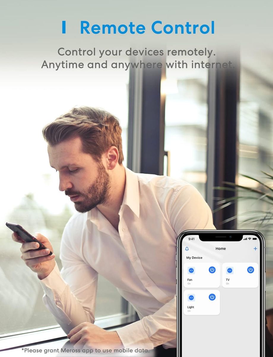 meross WLAN Steckdose, Smart Plug kompatibel mit Alexa, Apple HomeKit, Google Assistant und SmartThings, Timer und Fernbedienung (4) meross WLAN Steckdose, Smart Plug kompatibel mit Alexa, Apple HomeKit, Google Assistant und SmartThings, Timer und Fernbedienung (4)