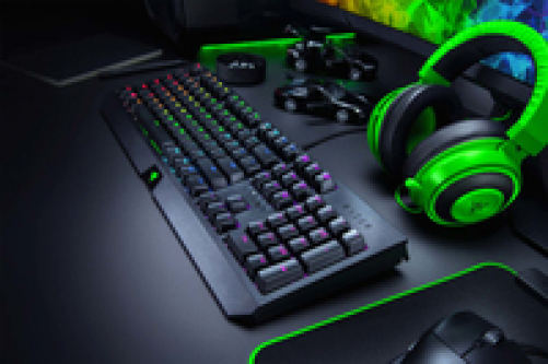 Razer Blackwidow Mechanische Gaming Tastatur mit Green Switches - RGB Chroma Beleuchtung (DEU Layout - QWERTZ)