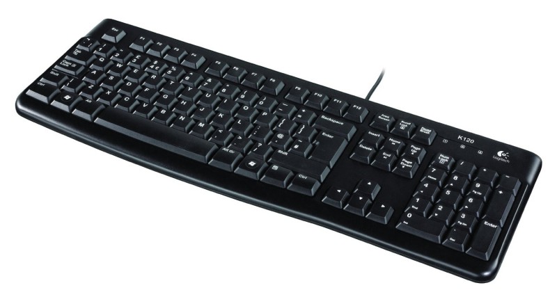 logitech K120 Tastatur schwarz FR-Layout