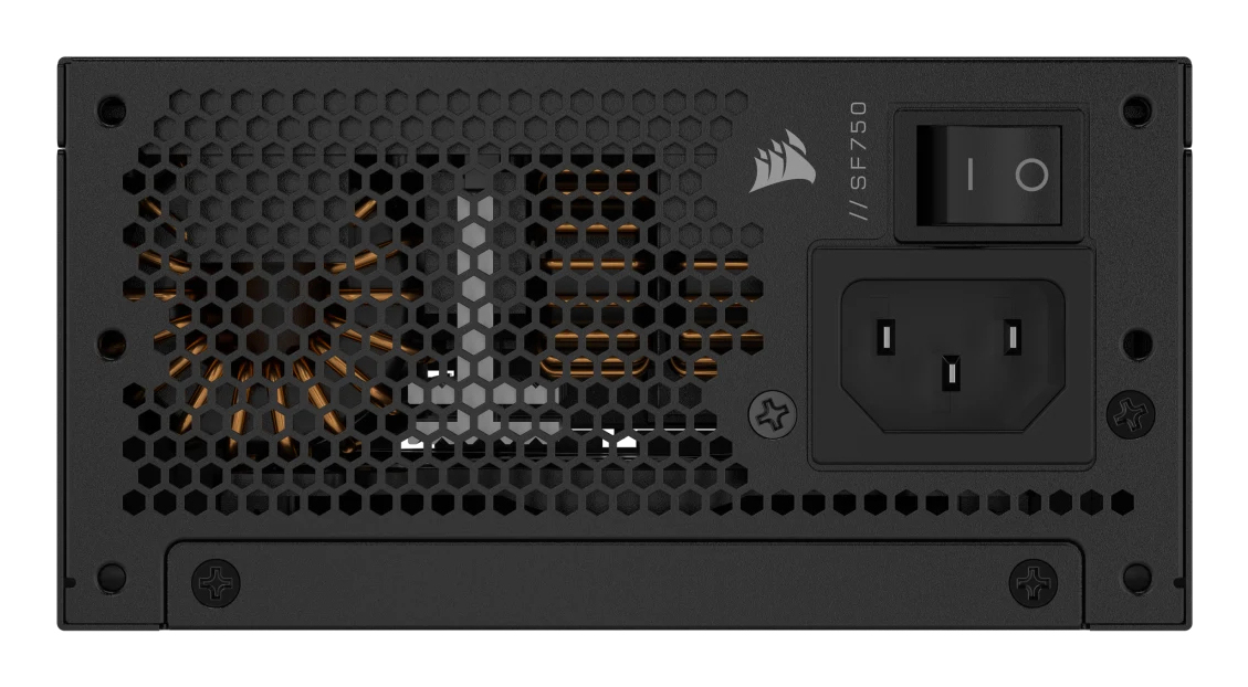 Corsair SF Series CP-9020284-EU SFX-Netzteil 750 W, 80 PLUS Platinum, ATX 3.1, vollständig modular, Zero RPM, Schwarz, EU Stecker