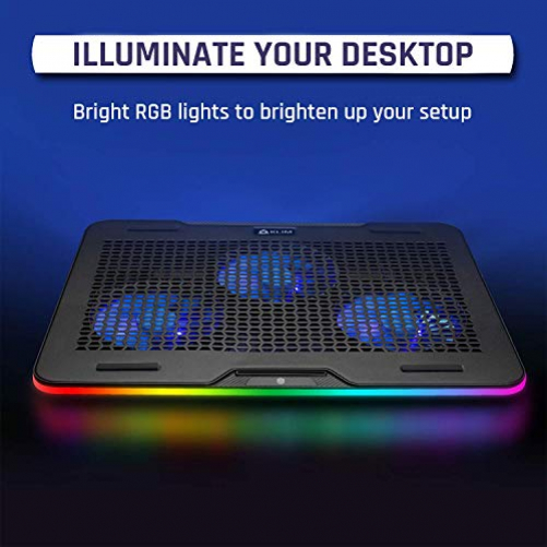 KLIM K20 Notebook-Kühlpad 43,9 cm (17.3 Zoll) 1200 RPM Schwarz