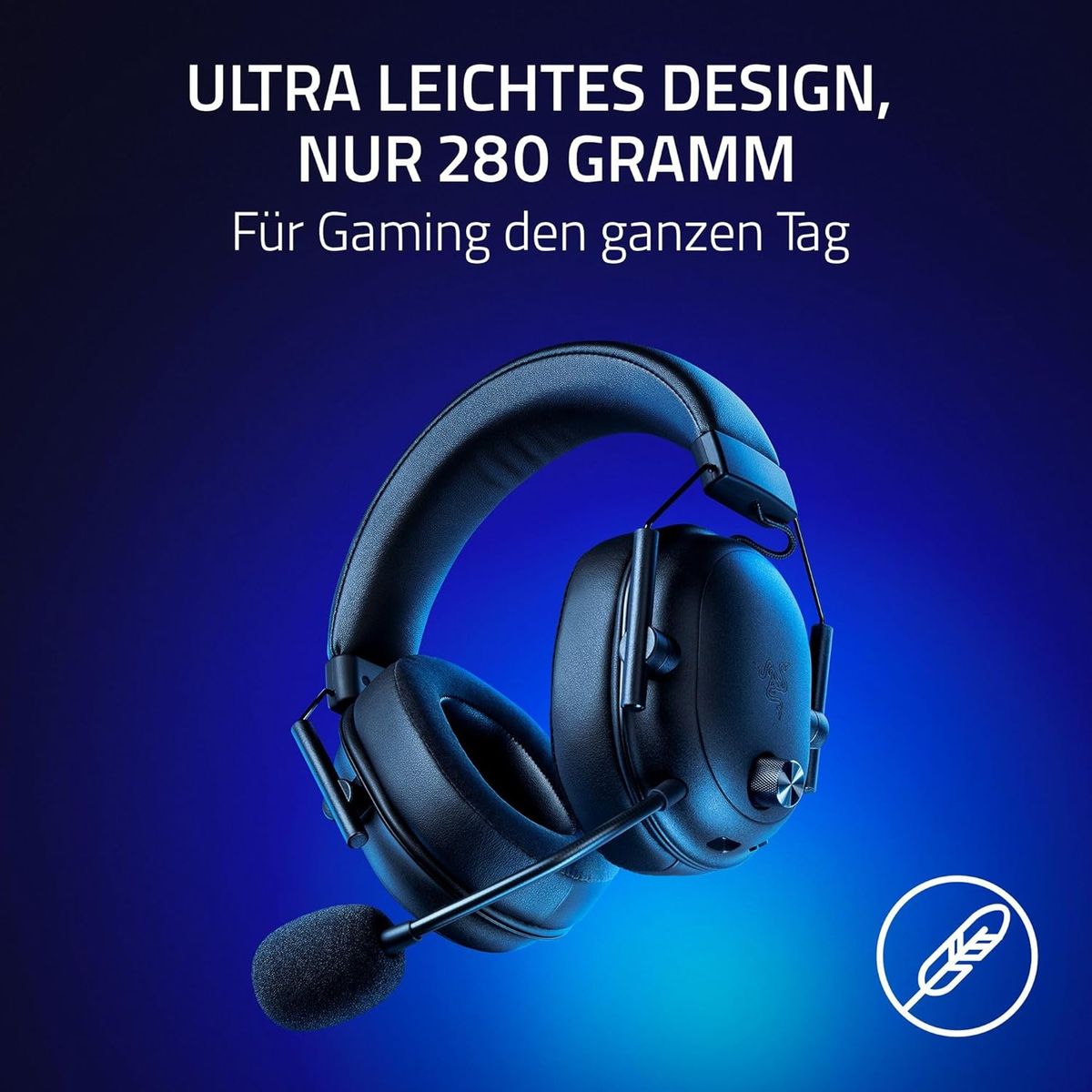 Razer BlackShark V2 HyperSpeed Gaming Headset Dual Wireless + USB Virtual 7.1 Surround-Sound Multi-Plattform Black