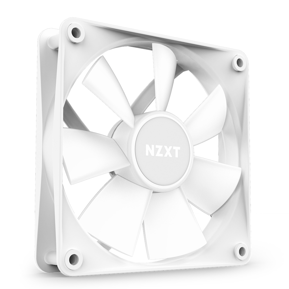 NZXT F120 Core RGB Gehäuselüfter 120 mm, PWM, Hydrodynamisches Lager (HDB), 1800 RPM, Weiß, 3er-Pack