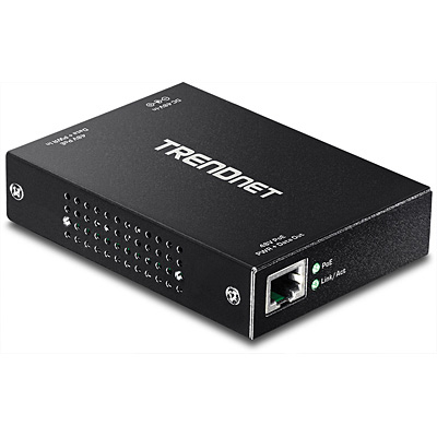 TRENDnet TPE-E100 PoE/PoE+ Extender Repeater 800 Mbit/s Gigabit RJ45 Schwarz