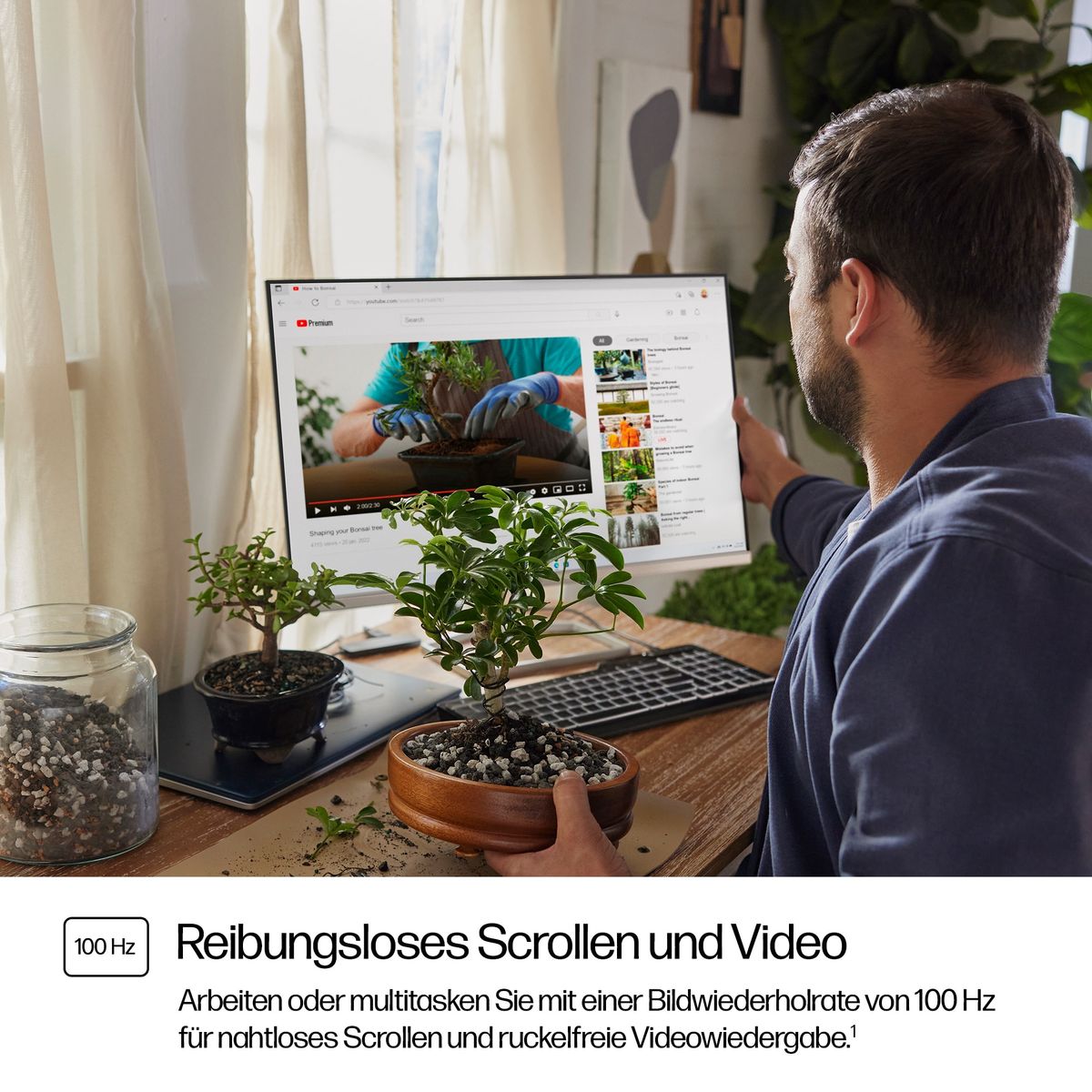 HP Series 5 23.8 inch FHD Monitor with Speakers - 524sa