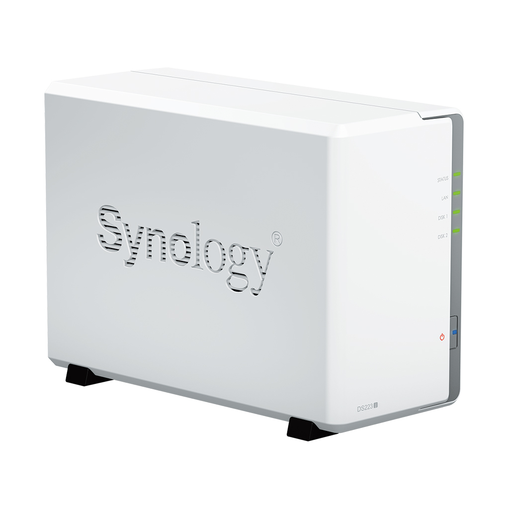 Synology DiskStation DS223J NAS & Speicherserver Desktop Realtek RTD1619B 1 GB DDR4 0 TB DiskStation Manager Weiß