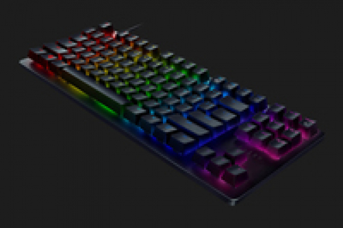 Razer Huntsman TE Gaming Keyboard Optical Red Switches TKL RGB USA Layout QWERTY ISO