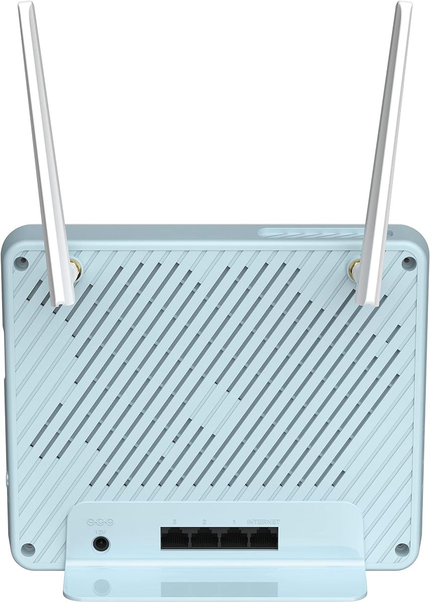 D-Link G416/E Eagle PRO AI AX1500 4G+ Smart Router (4G+ LTE Cat 6 Download bis zu 300Mbps, Wi-Fi 6, AI Wi-Fi/Traffic Optimiser, Gigabit Ports, WPA3, Wi-Fi Mesh Support, ohne Simlock), Weiß Router|4G+/LTE|WiFi 6|Gigabit Ethernet