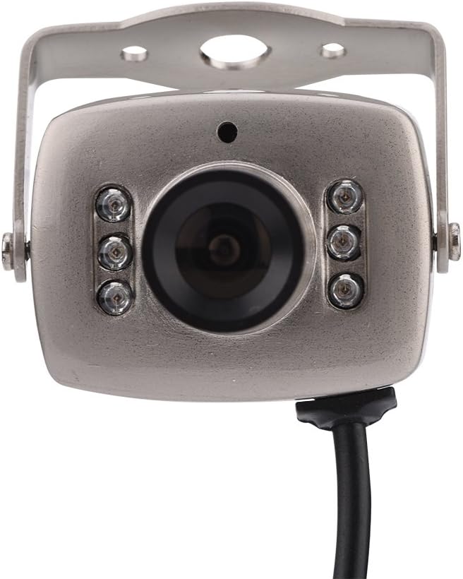 VBESTLIFE Überwachungskamera, 6 LED verdrahtete CMOS CCTV Überwachungskamera Nachtsicht Digital Videokamera PAL/NTSC System Innensicherheits Überwachungs Kamerarecorder für