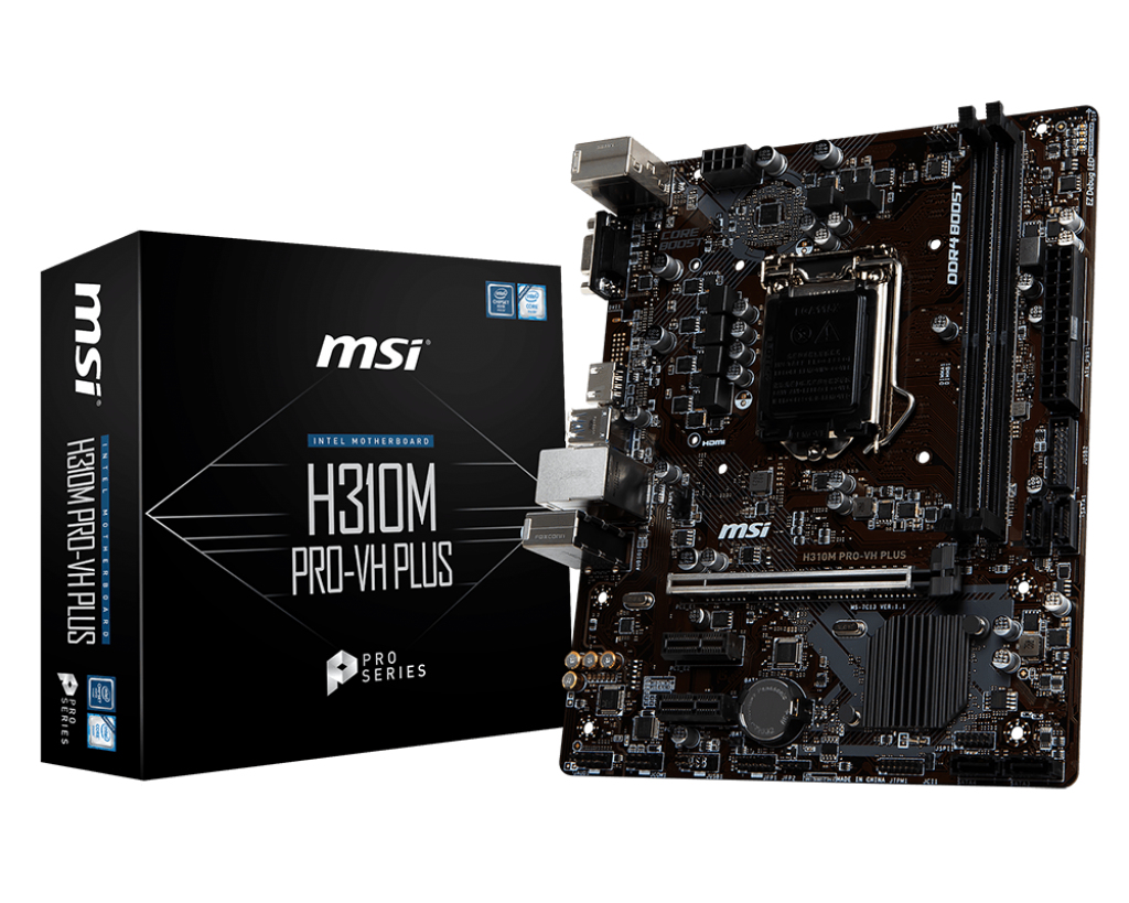 MSI H310M PRO-VH PLUS Motherboard Intel® H310 LGA 1151 (Socket H4) micro ATX