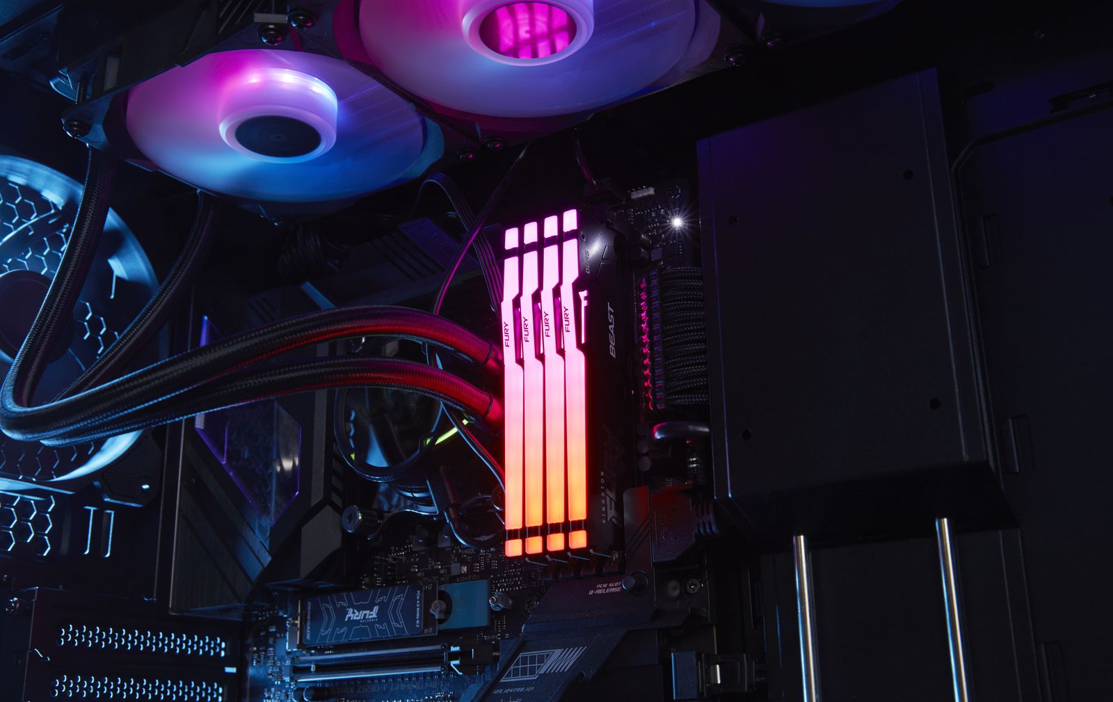 Kingston FURY Beast KF564C32BBEAK2-32 32GB (2x16GB) DDR5 6400 MT/s CL32 RGB EXPO