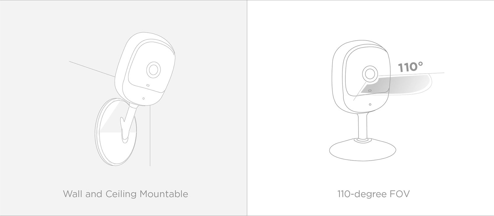 D-Link DCS-6100LHV2 Indoor Sicherheitskamera, WLAN (802.11n), 1080p Full HD, Nachtsicht 5 m, 110° Weitwinkel, MicroSD bis 256 GB, Mikrofon & Lautsprecher, Schwarz