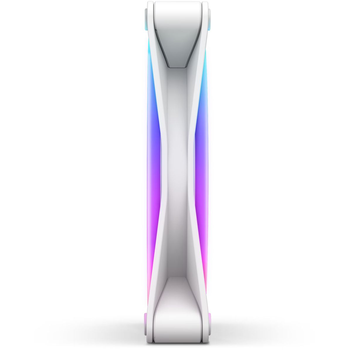 NZXT F120 RGB DUO Gehäuselüfter 120 mm, RGB, 1800 RPM, FDB-Lager, 4-polig, Weiß, 1 Stück