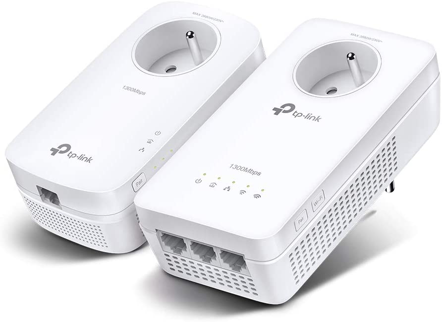 TP-Link AV1300 Gigabit Passthrough Powerline AC Wifi-kit