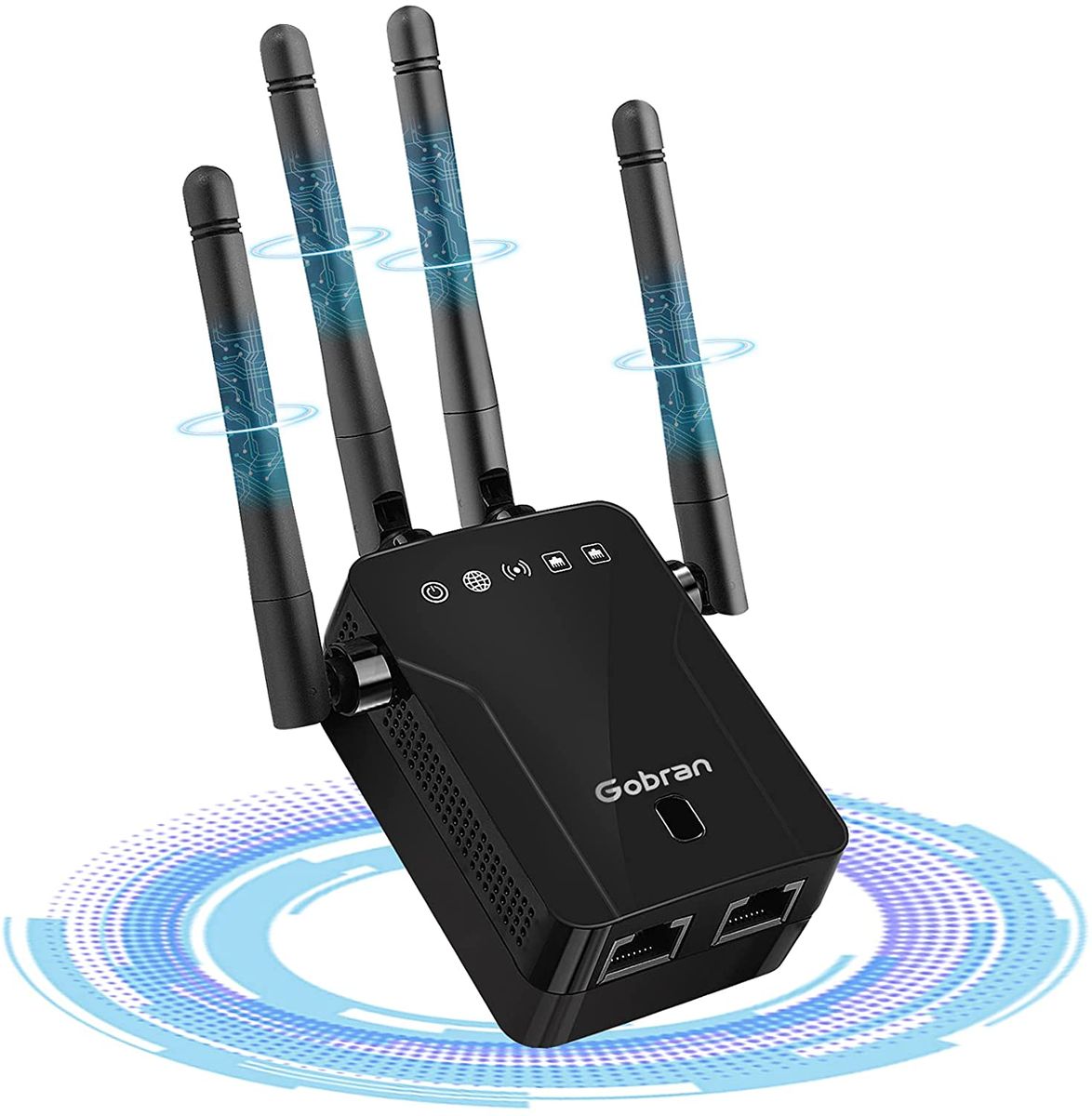 GOBRAN 1200Mbps Dual Band 5GHz 2.4GHz Wi-Fi Repeater LAN WPS Extender AP