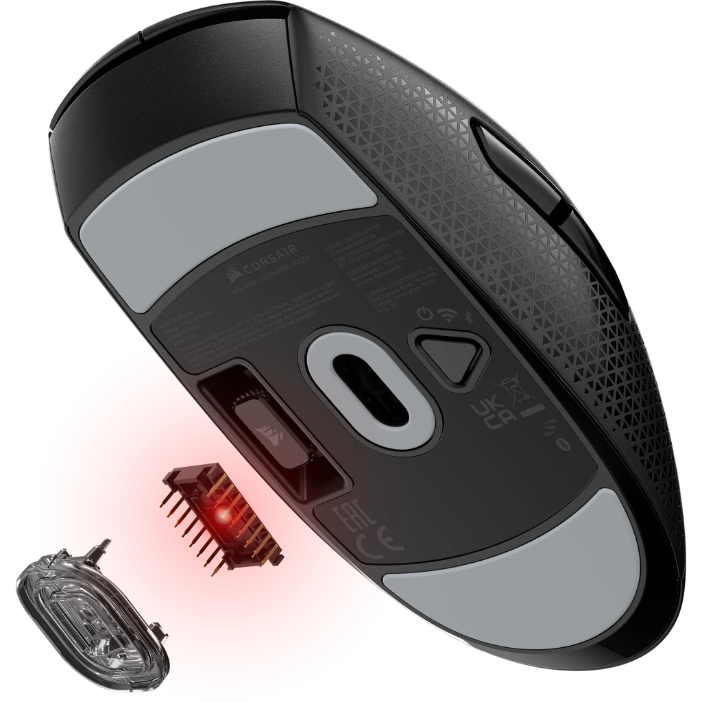 Corsair M55 Maus Gaming rechts RF Wireless + Bluetooth + USB Type-A Optisch 24000 DPI