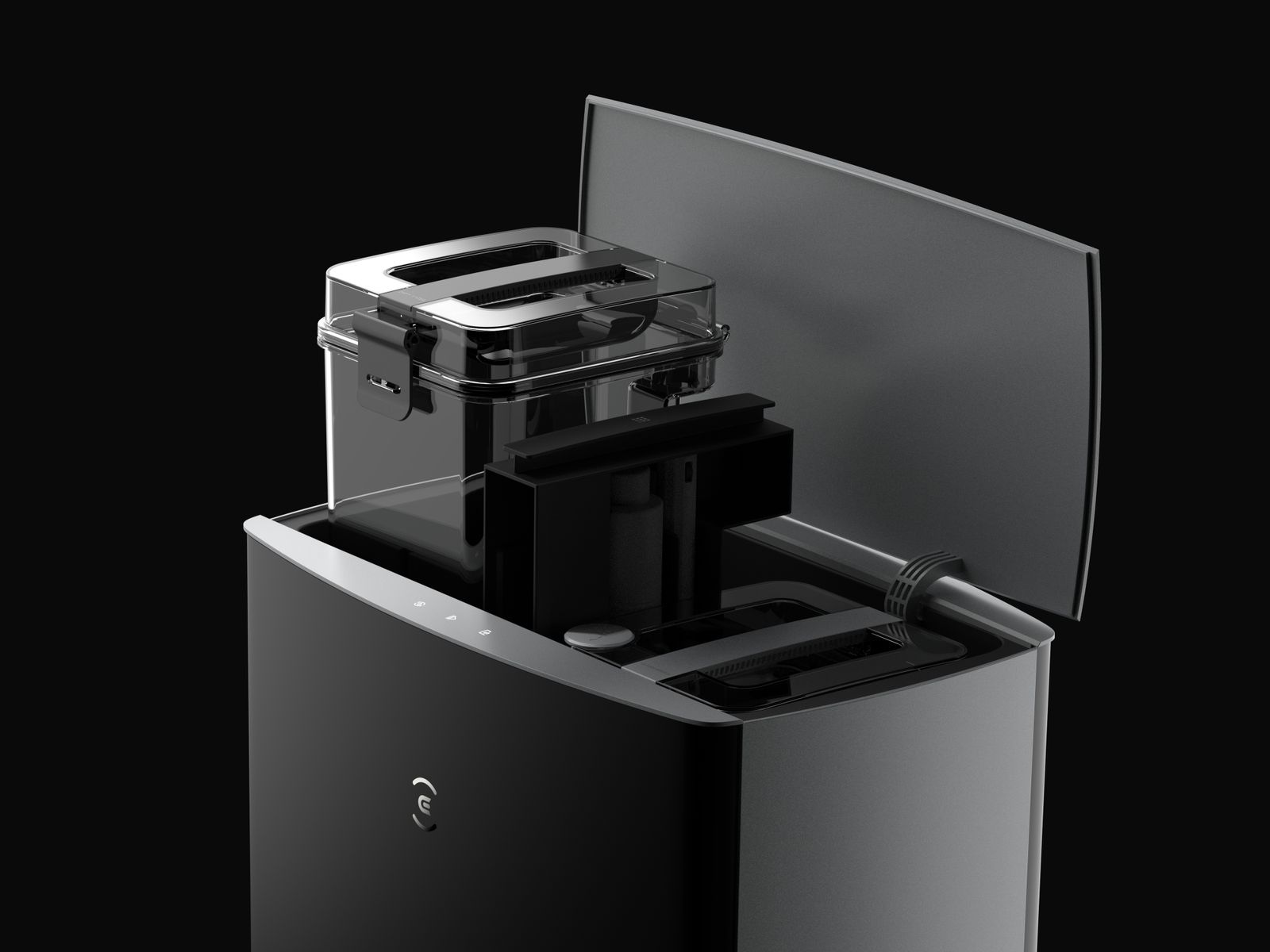 Ecovacs Deebot X1 Omni Saugroboter mit Absaugstation, Nasswischen, 5200 mAh Akku, 260 Min Laufzeit, 0,4 l Staubbeutel, Schwarz