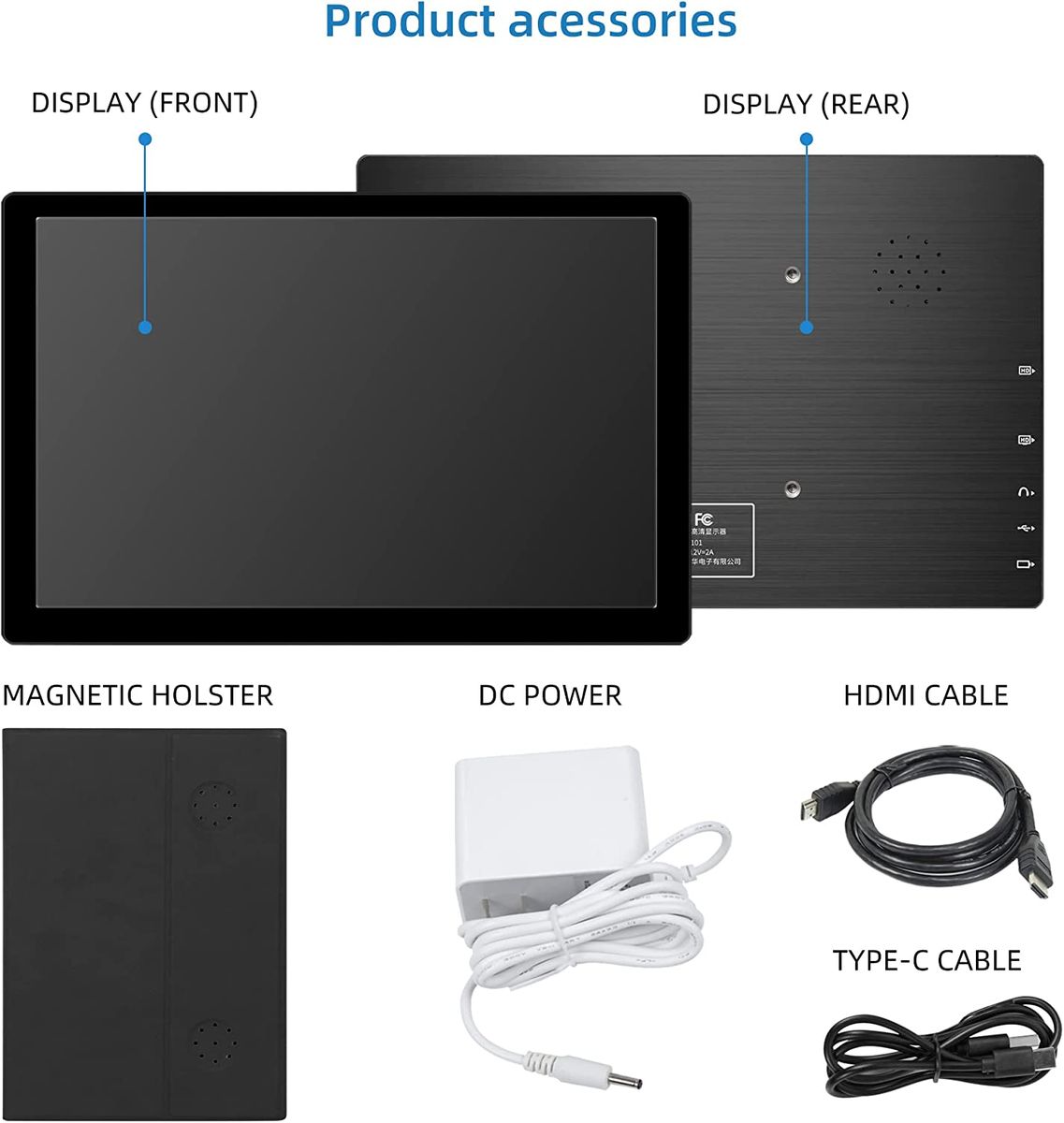 Thinlerain 10.1" Portable Touchscreen Monitor IPS FHD 1920x1200 HDMI 16:10 for Notebook