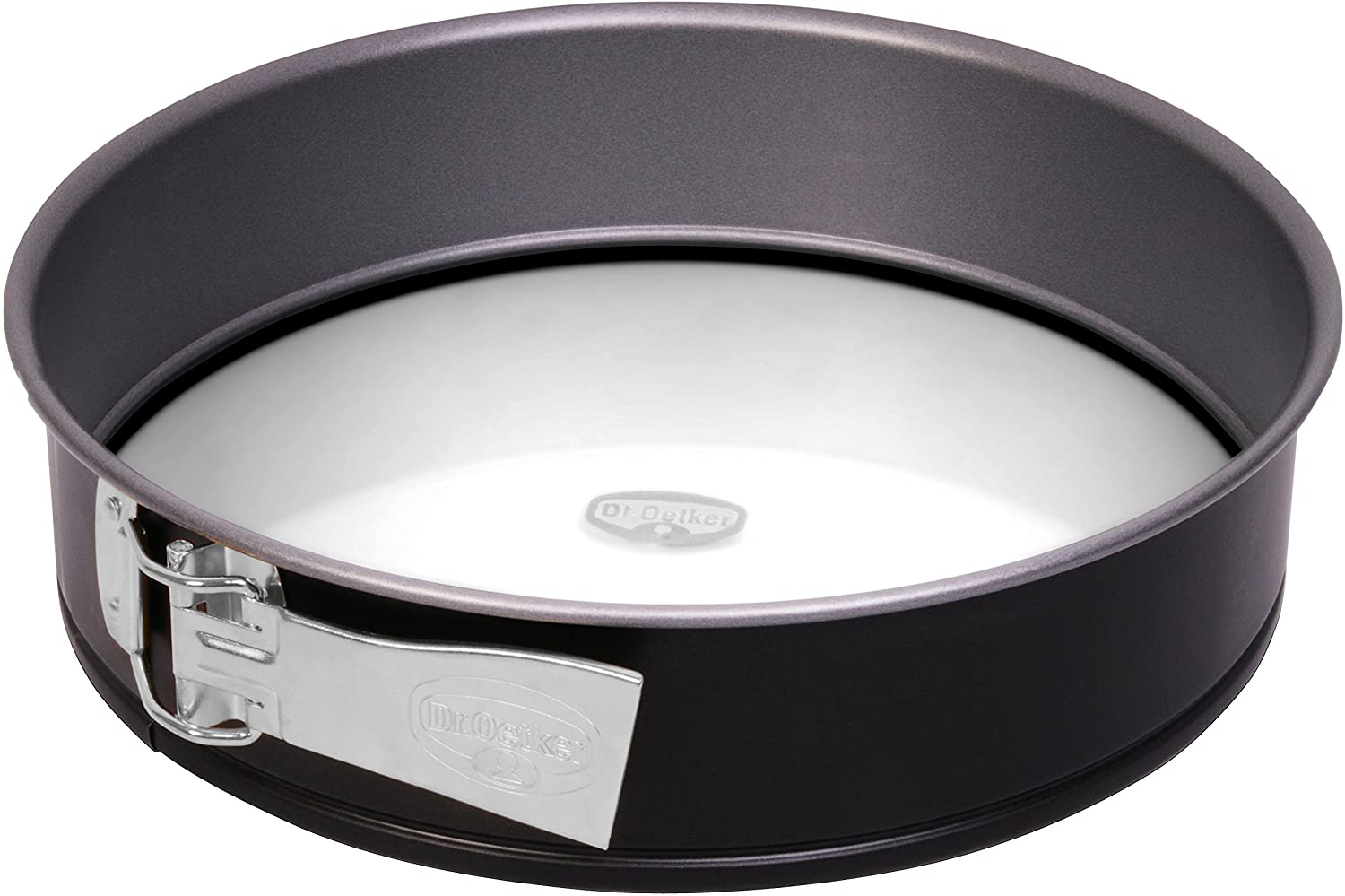 Dr. Oetker 1440 Springform pan Ø 26 cm with glass bottom Baking pan with cut & scratch resistant glass bottom, round cake pan with non-stick properties, quantity: 1 piece