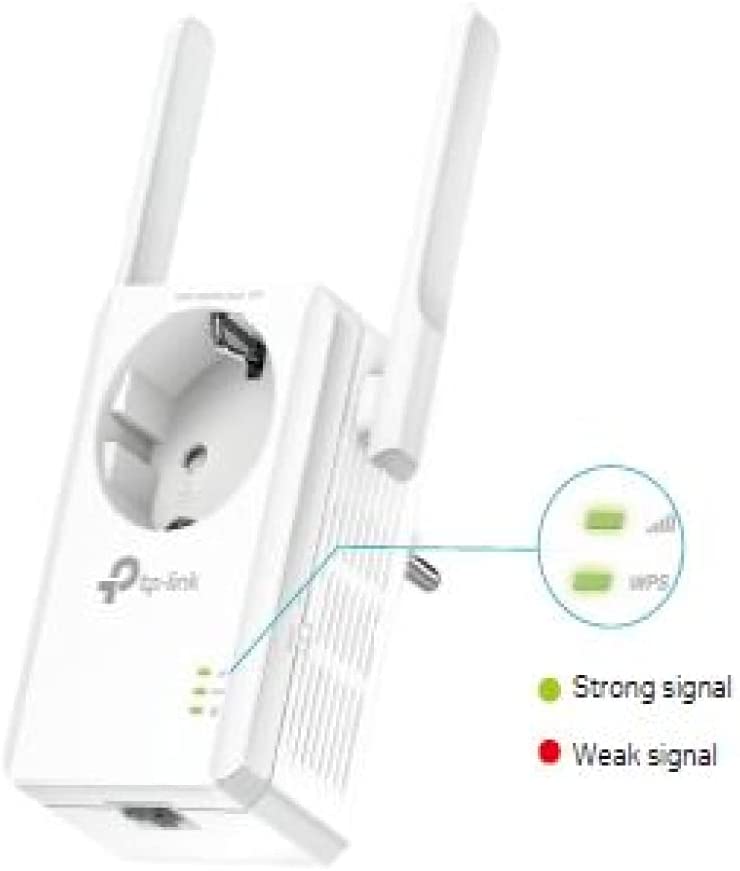 TP-Link 300 Mbps Wi-Fi Range Extender with AC Passthrough White