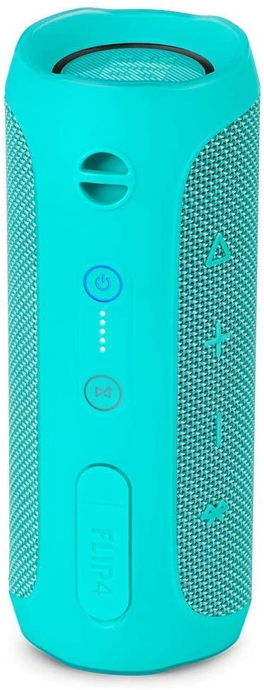 JBL Flip 4 Bluetooth Box in Petrol - Waterproof Portable Speaker with Hands-Free & Voice Assistant