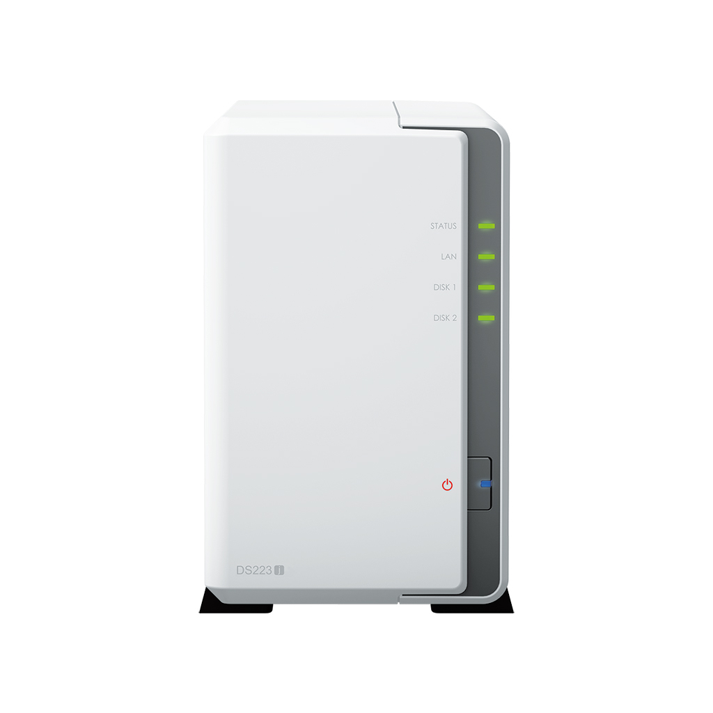 Synology DiskStation DS223J NAS & Speicherserver Desktop Realtek RTD1619B 1 GB DDR4 0 TB DiskStation Manager Weiß
