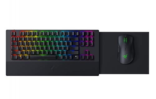 Razer Turret Gaming Lapboard & Mouse Wireless RF Deskset Green Switches for Xbox One Black UK-Layout
