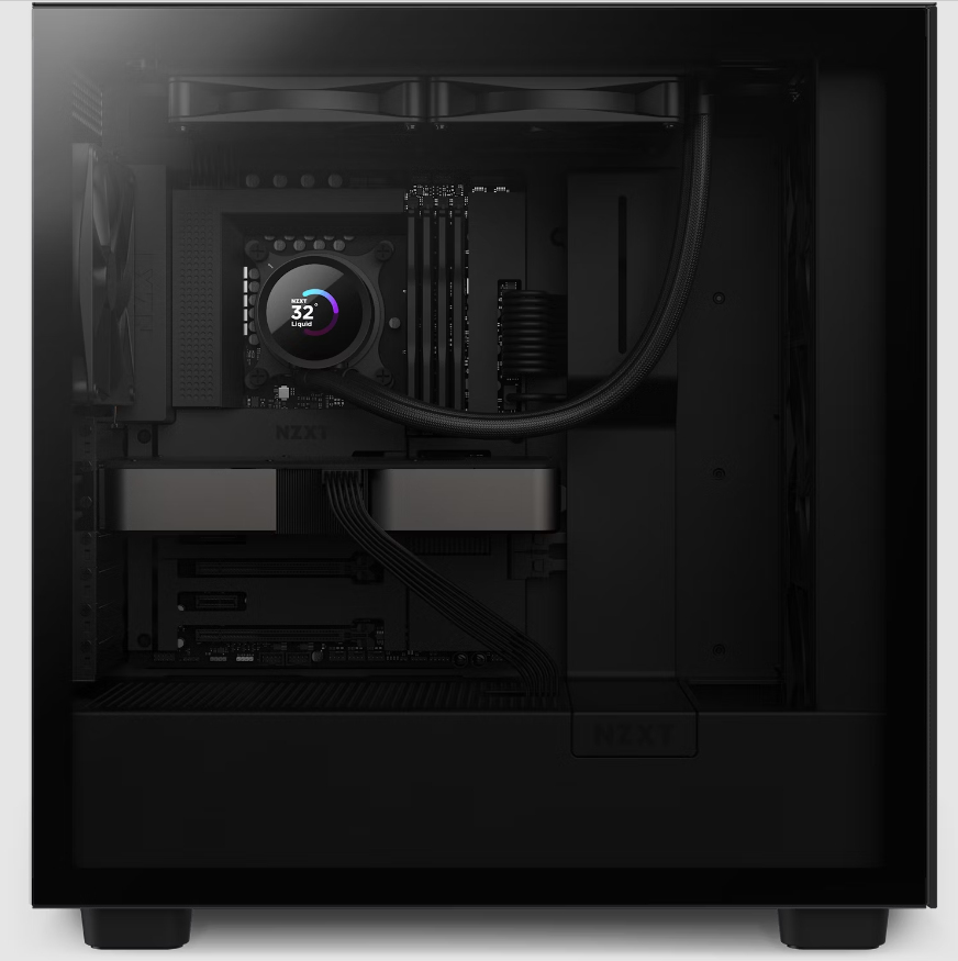 NZXT Kraken 280 All-in-One Flüssigkeitskühler, 2x14 cm Lüfter, TFT-LCD Display, Schwarz, kompatibel mit LGA1700 & AM5