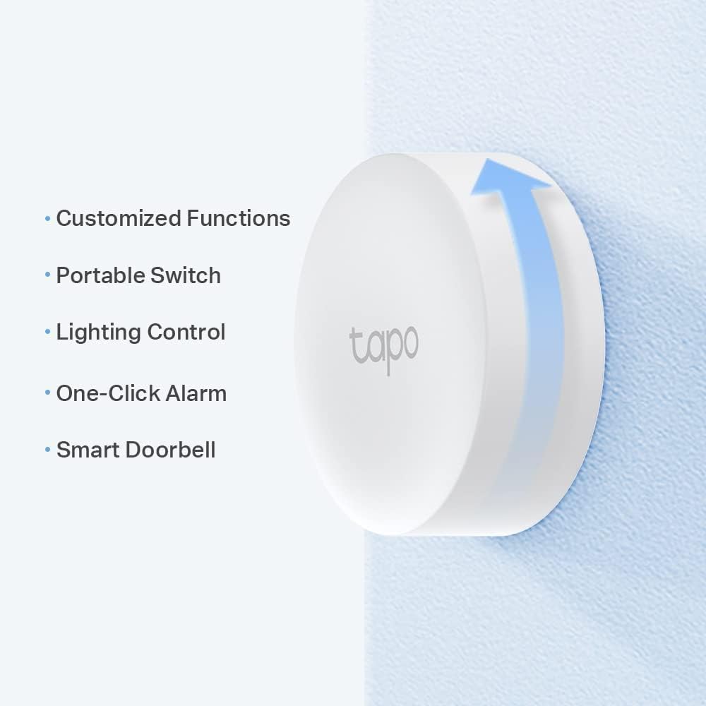 TP-LINK Tapo S200B - Intelligente Taste, benutzerdefinierte Aktionen, intelligente Gerätesteuerung, EIN-klick-Aktivierung, Lange Akkulaufzeit, Hub H100 erforderlich, Weiß Sensor Smart Taste