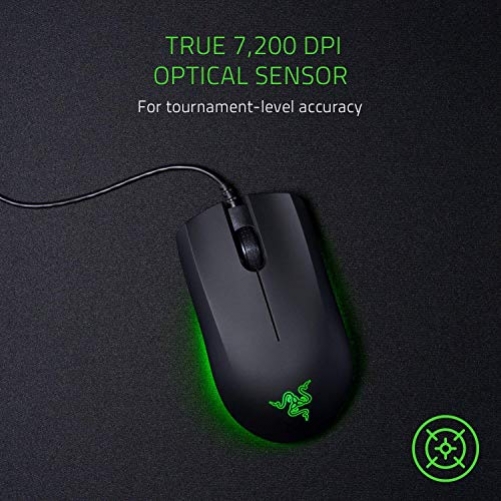 Razer Abyssus Essential Gaming Mouse 7.200 DPI Ambidextrous Black