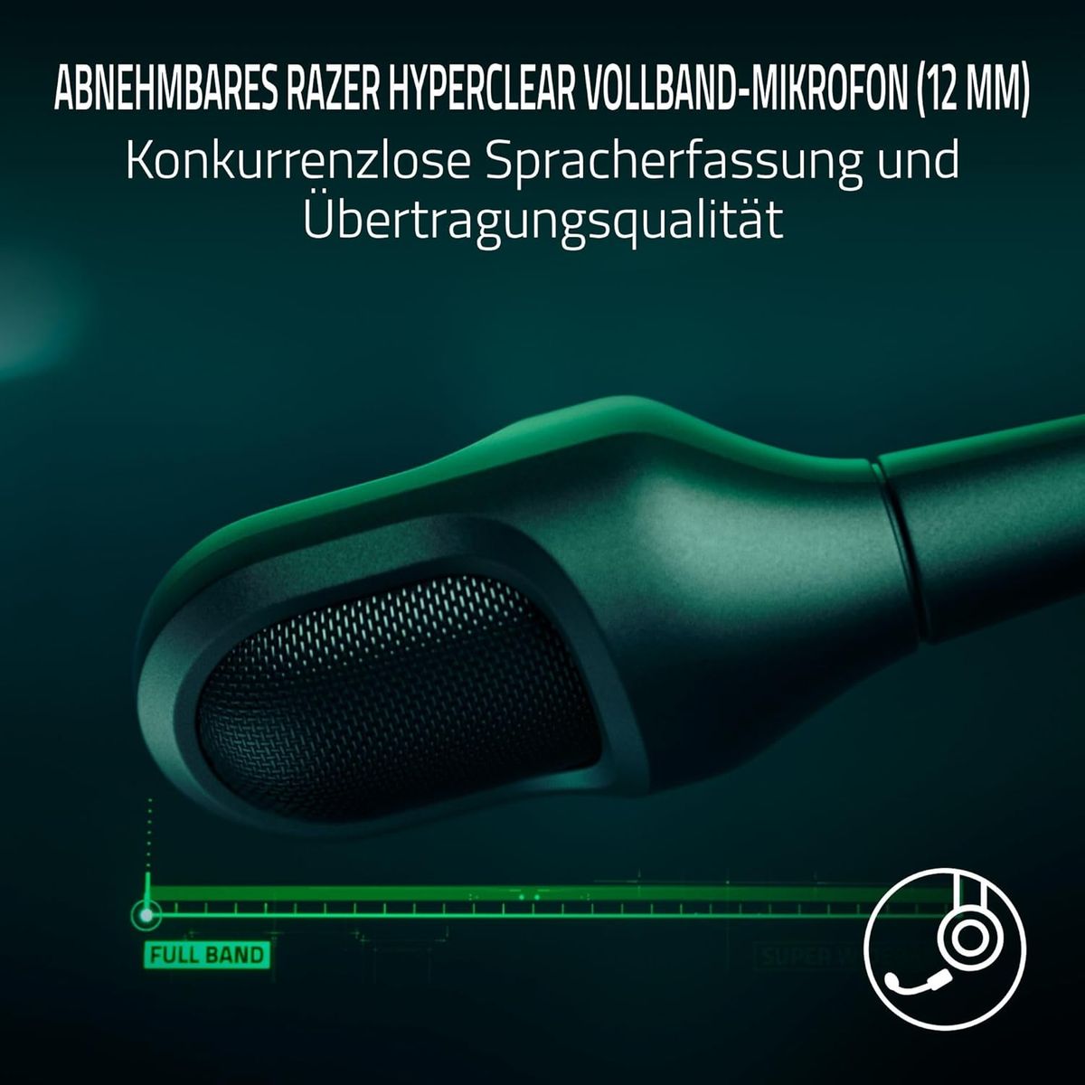 Razer BlackShark V3 Pro Gaming-Headset kabellos & verkabelt, Hybrid-ANC, HyperSpeed 2,4 GHz, Triforce 50 mm Treiber, THX Spatial Audio, PS5/PC, Schwarz