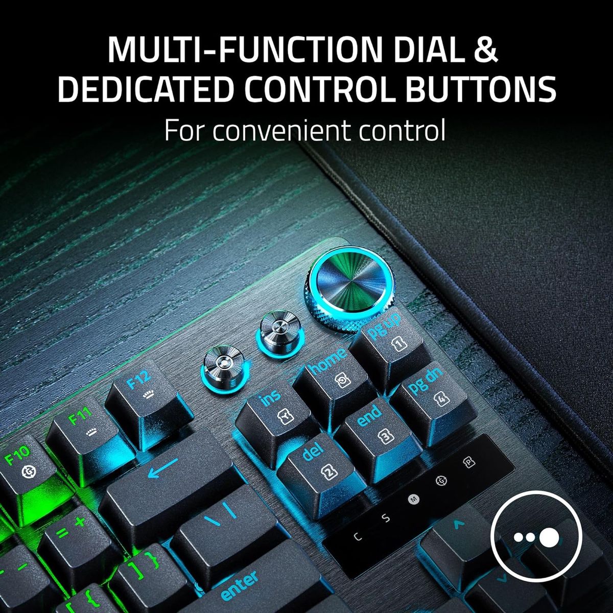 Razer Huntsman V3 Pro TKL Gaming Keyboard Media Buttons Analog Optical Switches Chroma RGB UK Layout QWERTY
