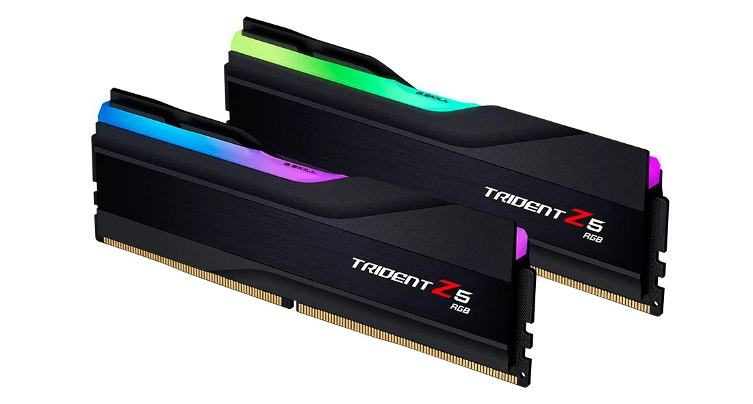 G.Skill F5-8000J4048F24GX2-TZ5RK Trident Z5 RGB 48 GB (2 x 24 GB) DDR5 8000 MHz CL40 288-pin DIMM XMP 3.0 RGB