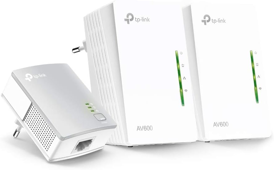 TP-Link TL-WPA4220 TKIT AV600 Powerline Universal Wi-Fi Range Extender Network WLAN Triple Set v3.0