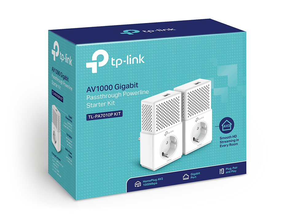 TP-Link TL-PA7010P KIT 1000 Mbit/s Ethernet/LAN Weiß 2 Stück(e)