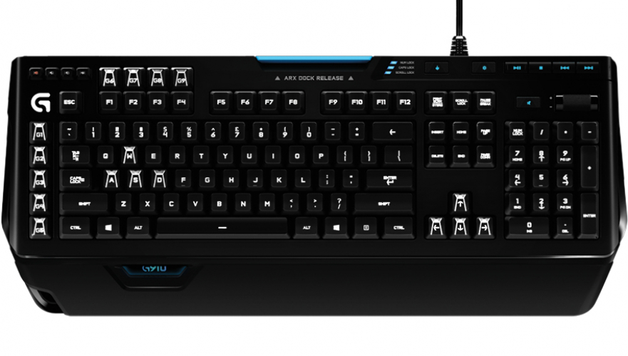 Logitech G910 Tastatur USB Tastatur schwarz US-Layout