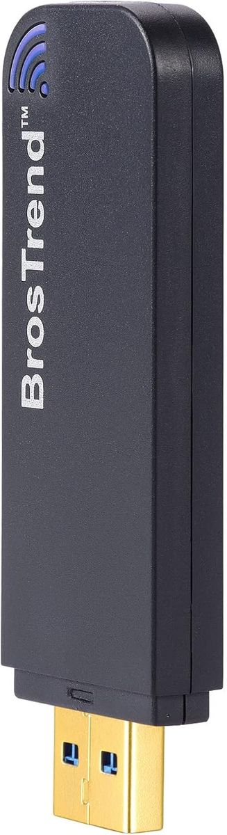 BrosTrend Linux USB WLAN Stick AC1200 für Ubuntu, Mint, Debian, Kubuntu, Mate, LMDE, Zorin, PureOS, Raspberry Pi 2+, Windows 11, USB 3.0 PC, Dual Band 5 GHz/867 Mbit/s + 2,4 GHz/300 Mbit/s