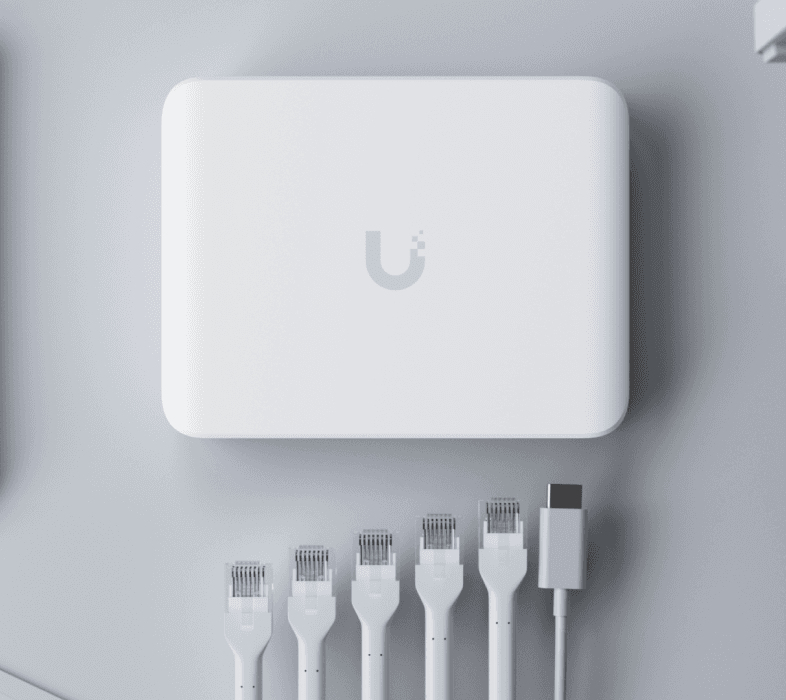 Ubiquiti USW-FLEX-2.5G-5 UniFi Flex Mini 2.5G Managed 5-Port Switch PoE Desktop 2.5GBASE-T USB-C Weiß