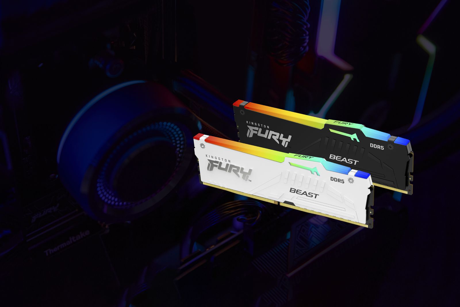 Kingston FURY Beast KF564C32BBEAK2-32 32GB (2x16GB) DDR5 6400 MT/s CL32 RGB EXPO